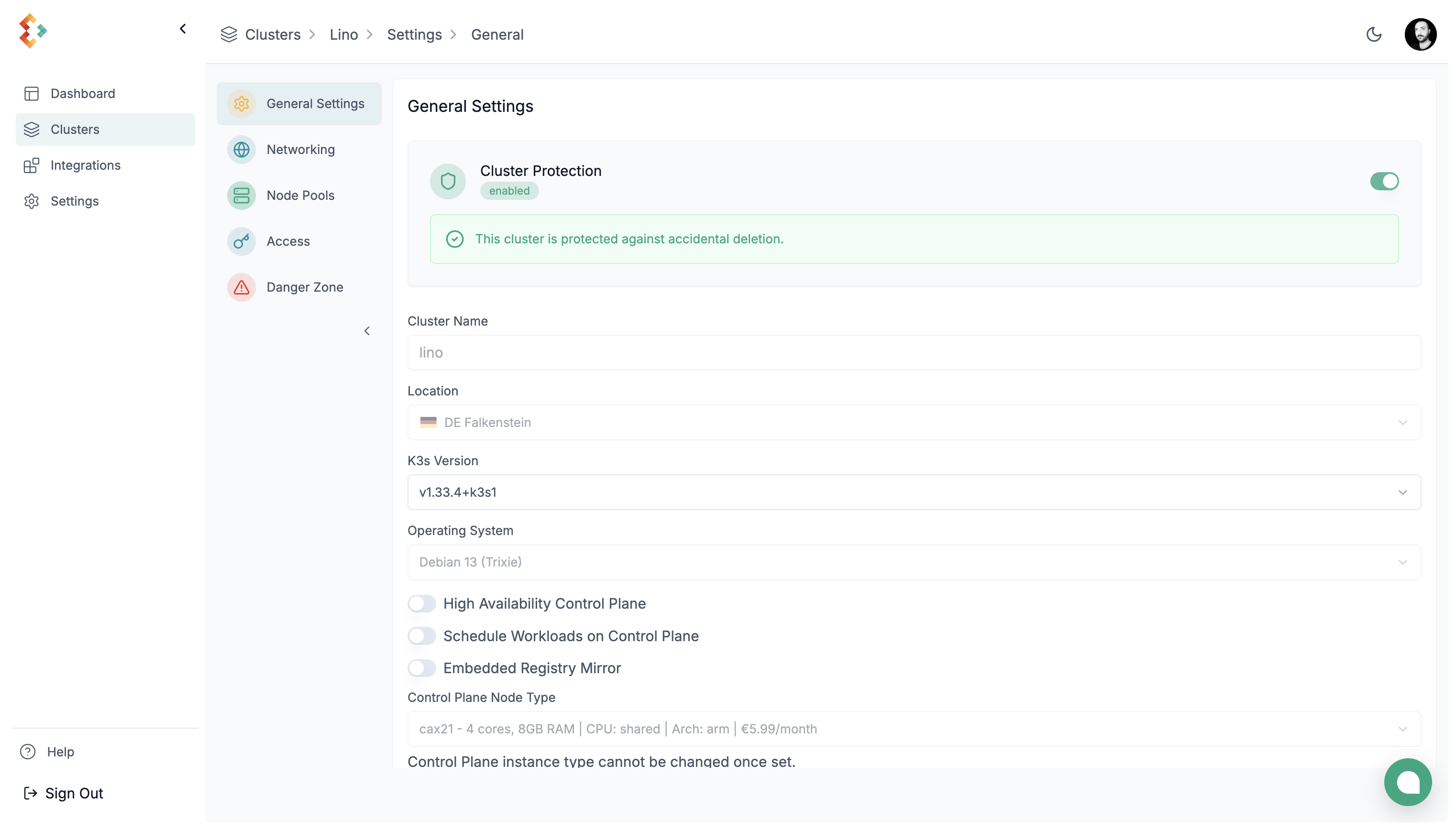 Upgrade Kubernetes version
